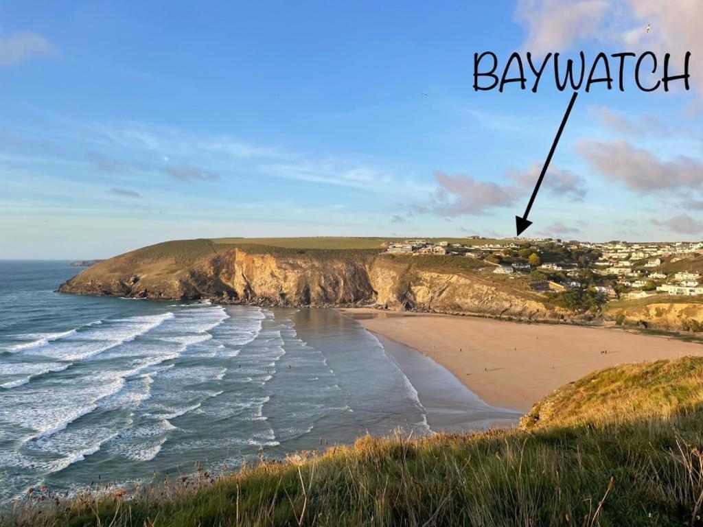 Baywatch Mawgan Porth Spacious Home Sleeps 9, Games Room, Parking & Garden Zewnętrze zdjęcie